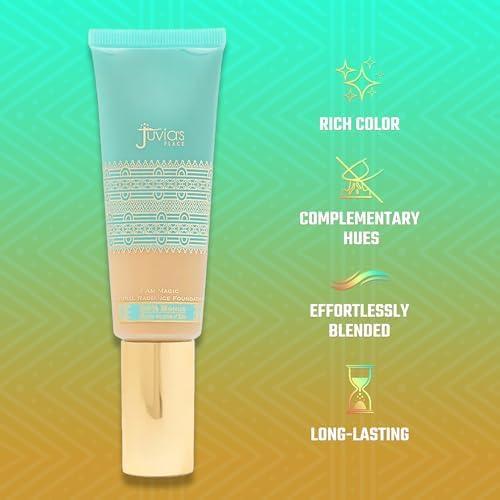Juvia\'s Place Juvia's Place I Am Magic Natural Radiance Foundation - 530Ibiza - Full Coverage Liquid Foundation Makeup for Dry, Mature, Aging, and Combination Skin - Lightweight Longwear Base with Radiant Finish