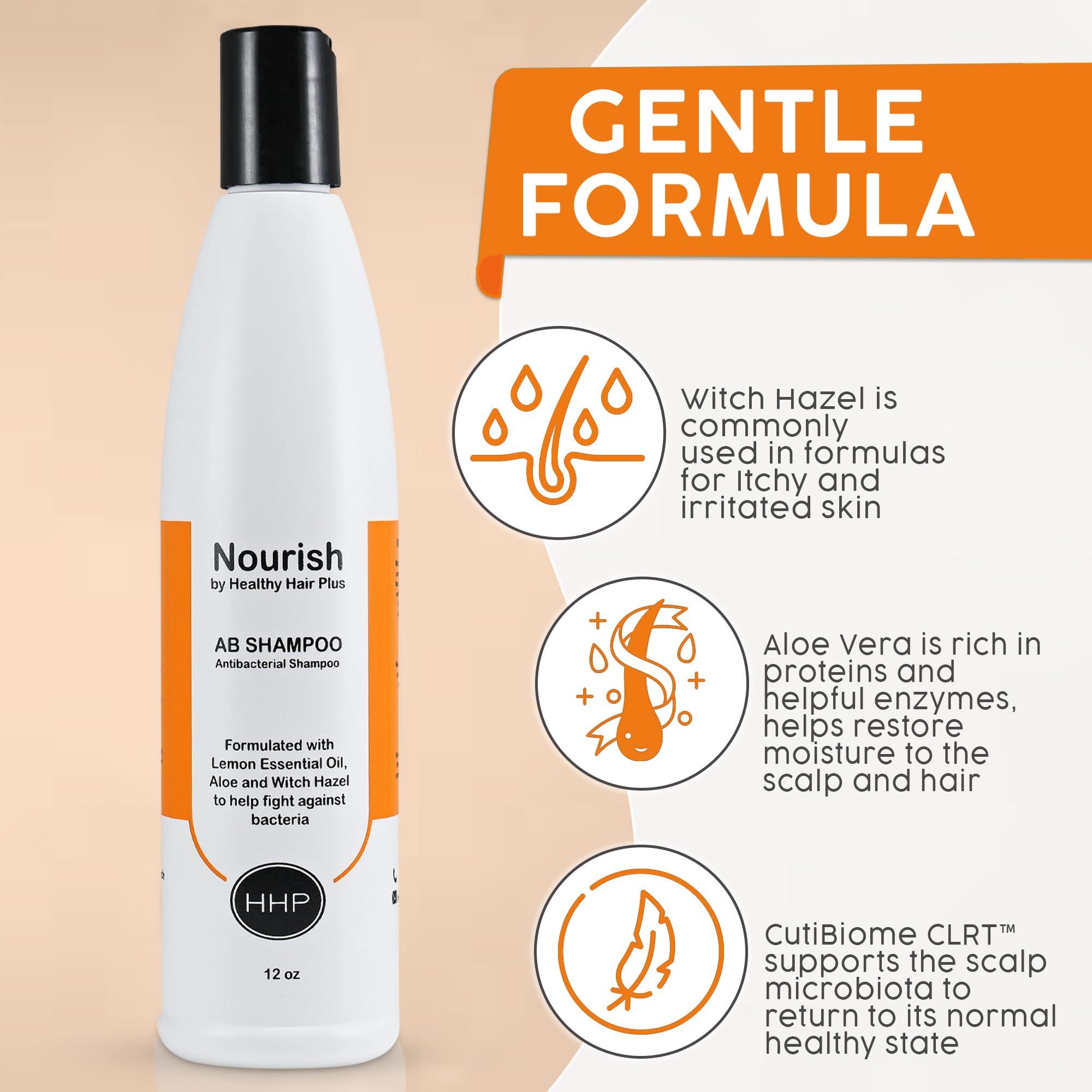 Healthy Hair Plus Healthy Hair Plus Anti-B Scalp Shampoo - Soothes Itching, Irritation, Redness, & Flaking - Ideal for Sensitive Skin, Ringworm, Seborrhea, and Scalp Acne - Suitable for Men, Women, and Teens