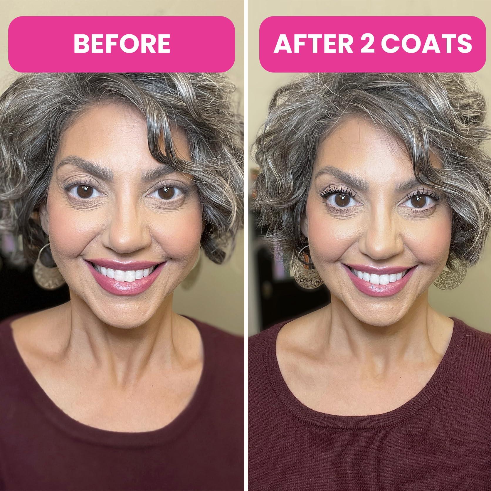 PRIME PROMETICS Prime Prometics PrimeLash Mascara for Older Women Volumizing, Incredible Length in 2 Coats Long-Stay, Zero Clumps, Hypoallergenic (Brown)