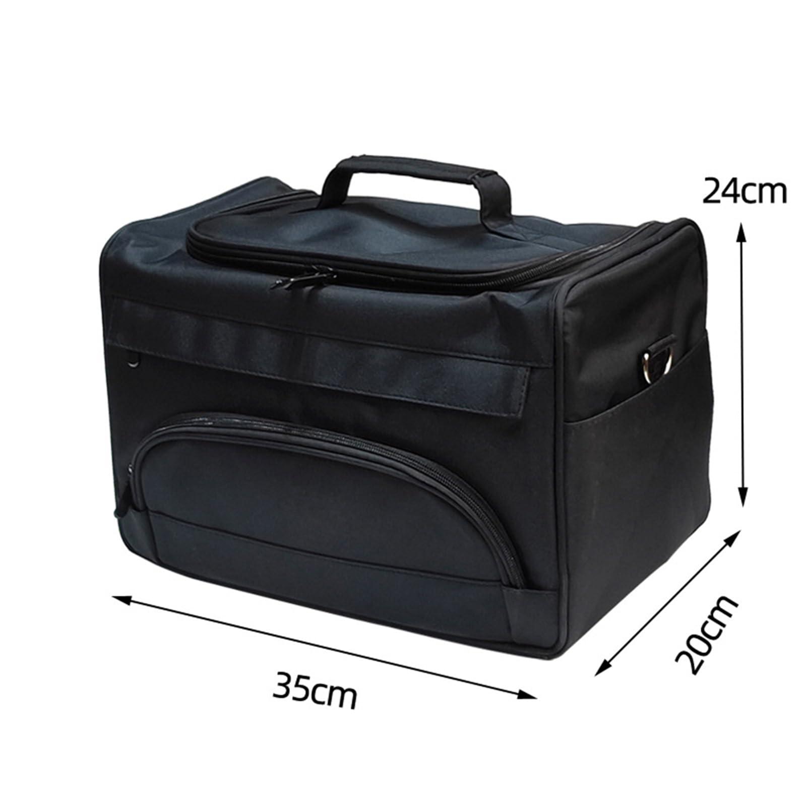 LPNALJL LPNALJL Salon Barber Tool Bag Portable Travel Case for Hair Styling, Large Capacity Beauty Hairdressing Barber Tool Bag for Hair Salon Shoulder Travel Storage Case Organizer, Black