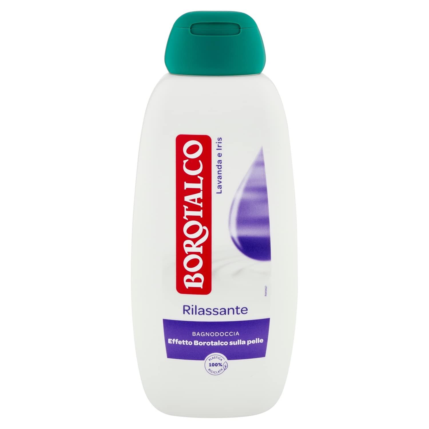 Borotalco Borotalco Relaxing Body Wash with the Scent of Lavender and Iris 450 ml, 15.2 Fl Oz - made in Italy [italian import]
