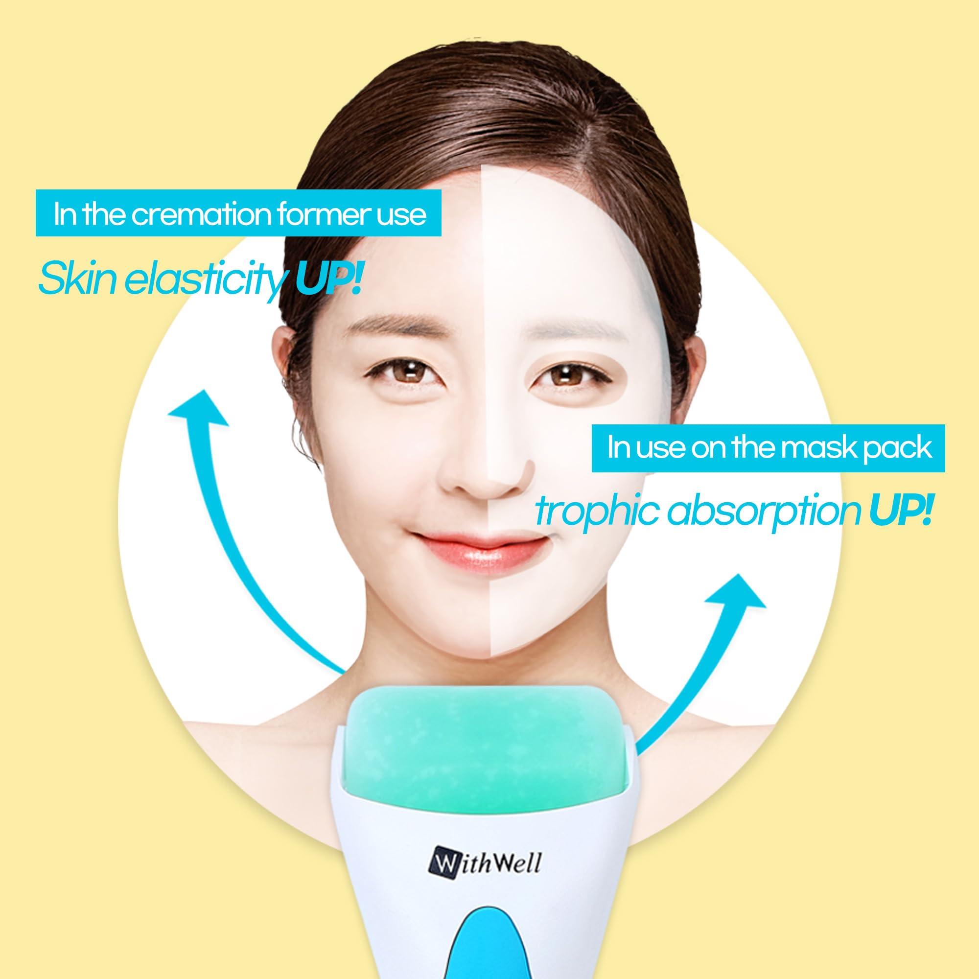 WITHWELL WITHWELL Korean Face Massager Ice Roller for Face and Eyes - Premium Quality, Smooth & Soft Skin Care Beauty Product with Soothing Effects