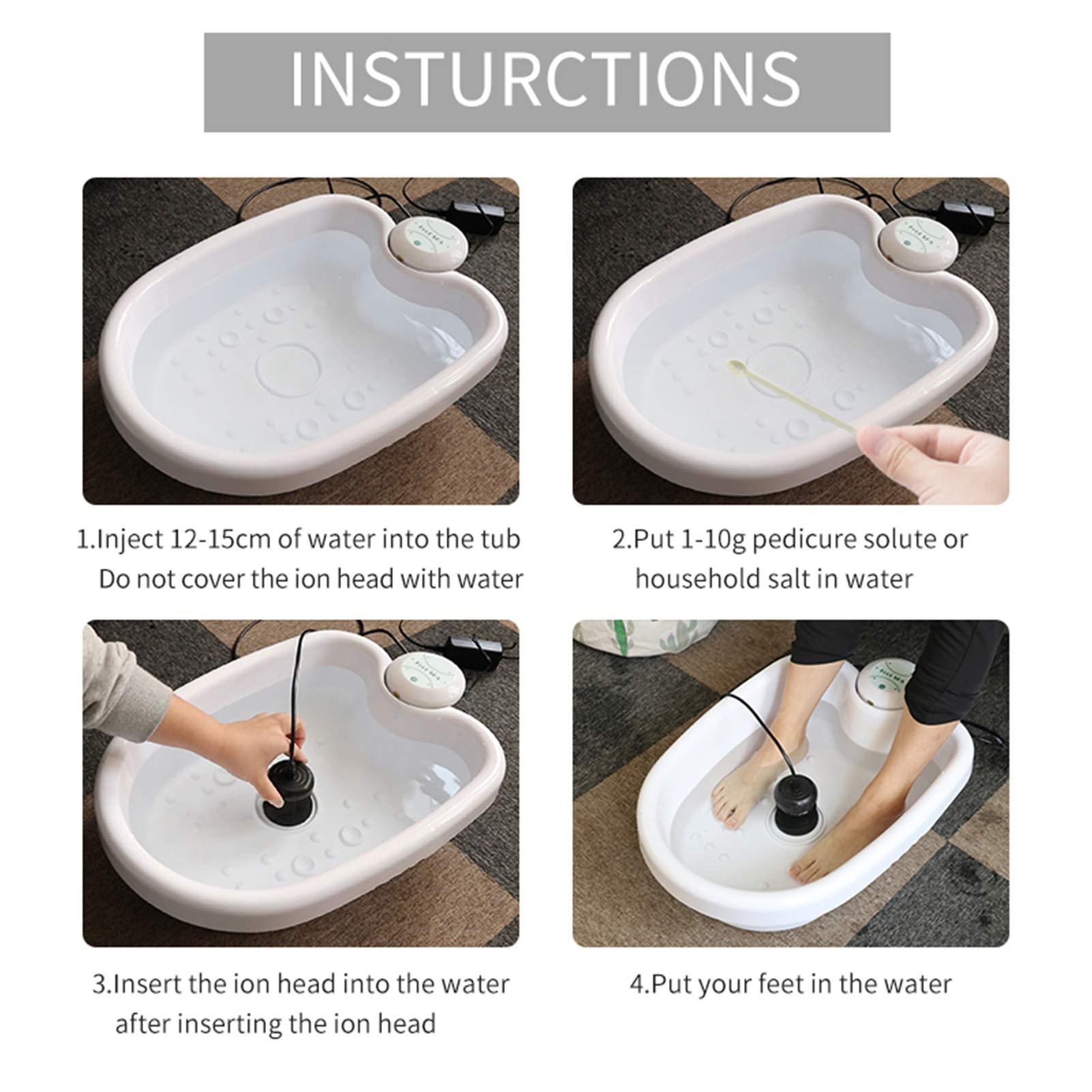 sdjfhehfdcbfvhfrvd Detox Foot Bath Spa Machine Bath Machine Foot Detox Spa Ion Cleanse Chi Machine for Home Use Beauty Club Salon Regain Health Vitality