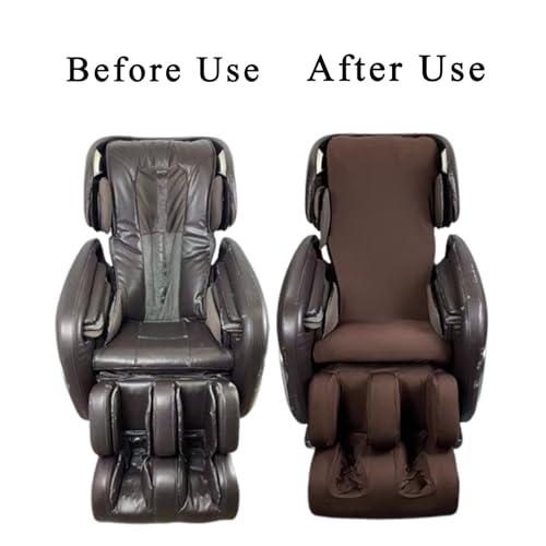 PHASFBJ PHASFBJ Zero Gravity Massage Chair Cover, Stretch Fabric Full Body Shiatsu Massage Chair Protective Cover Recliner Pet Protector Removable Shield Dust Covers,Gray,Whole Body