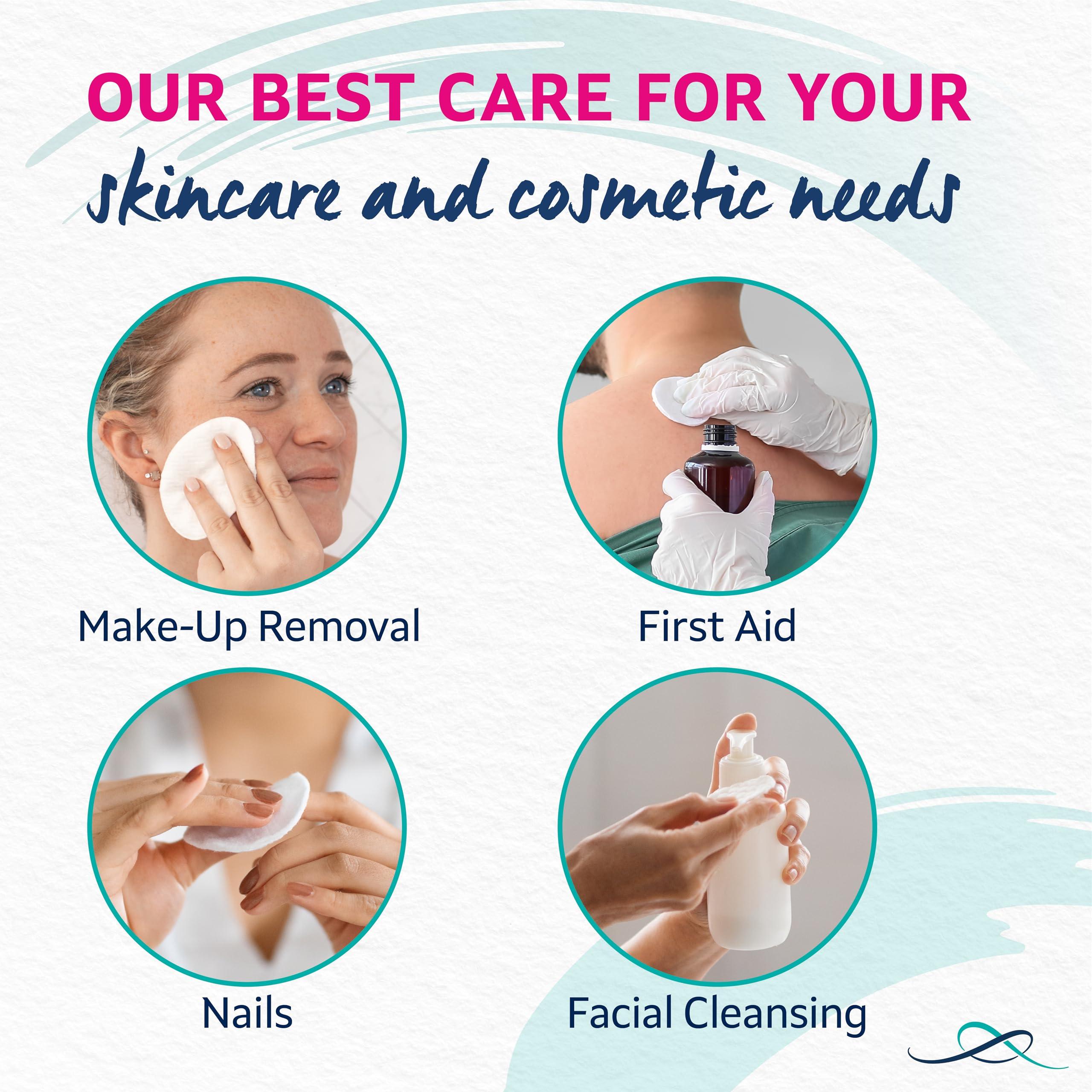 Lil-Lets Lil-Lets Cotton Wool Oval Pads, Certified Organic, 100% Pure Cotton Wool, Extra Large, Soft and Absorbent, Gentle on Skin, Dermatologically Tested, Pack of 50 Oval Pads