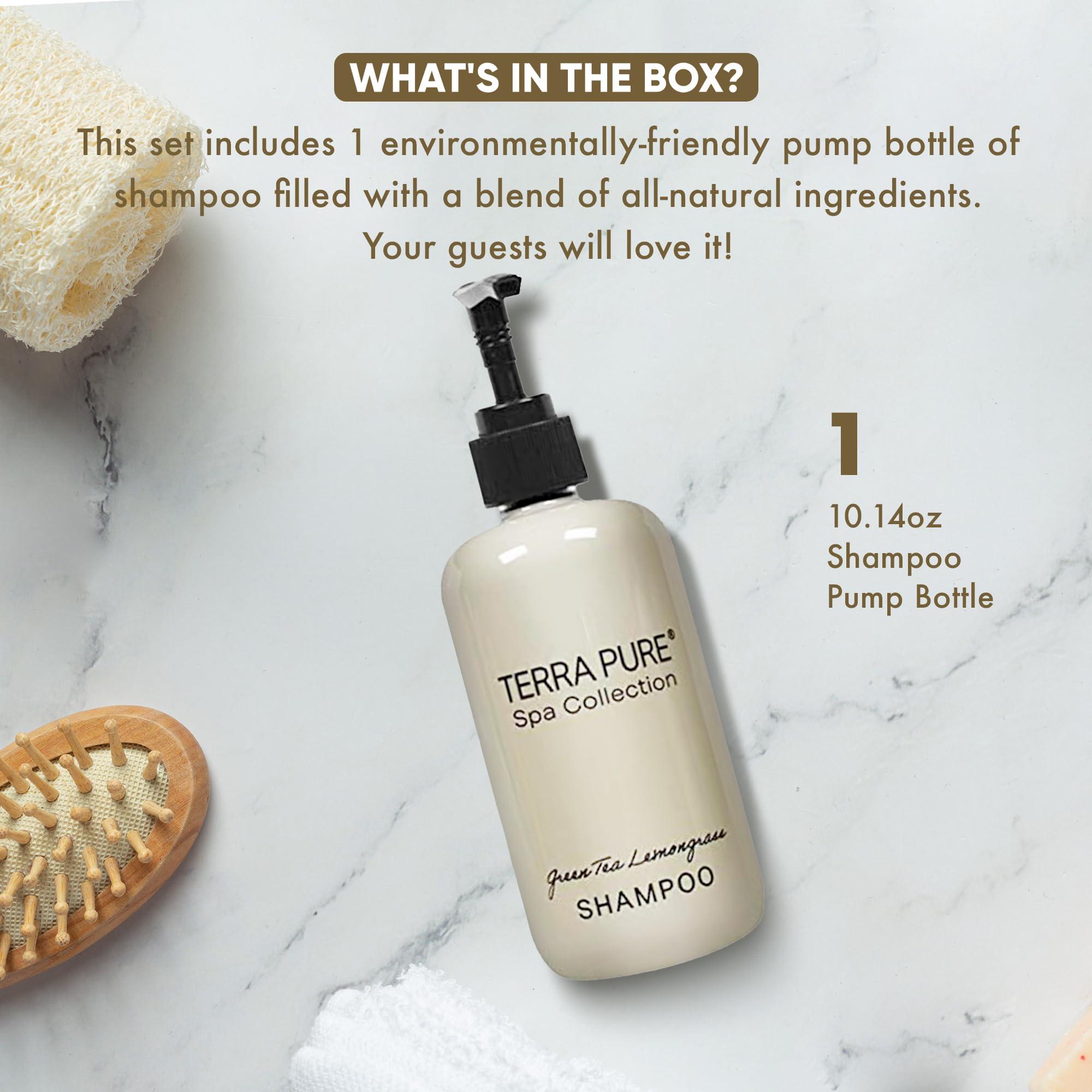Terra Pure Terra Pure Shampoo, Conditioner and Body Wash | Spa Collection | Hotel Amenities in Pump Bottle | 10.14 oz. / 300 ml