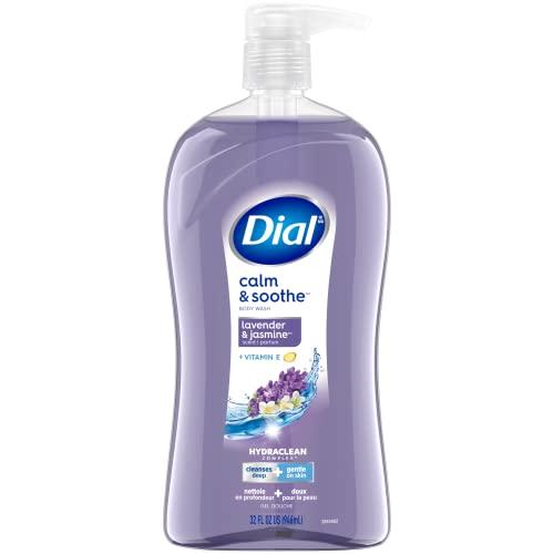 Dial Dial Body Wash, Calm & Soothe Lavender & Jasmine Scent, 32 fl oz (Pack of 2)