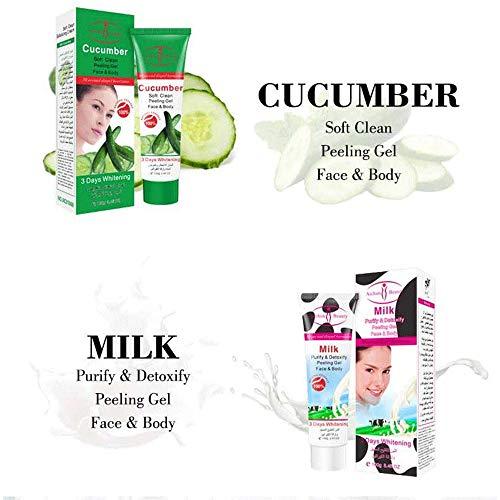 AICHUN BEAUTY Aichun Beauty Milk Exfoliating Dead Skin Facial Purify Body Cleaning Peeling Gel Cream 100g (STRAWBERRY)