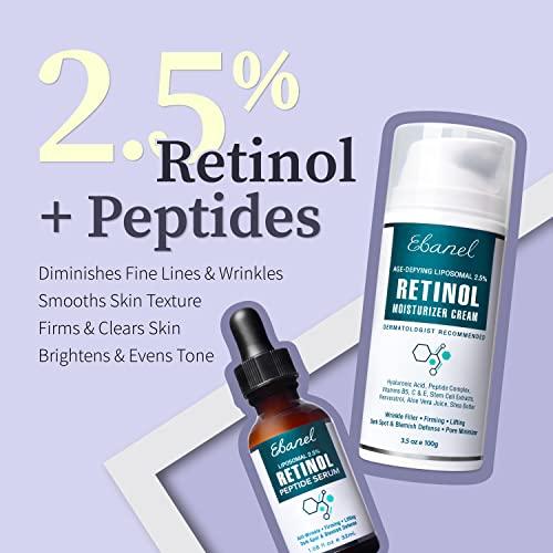 Ebanel Ebanel Bundle of 40% Urea Cream 4.6 Oz, and 2.5% Retinol Moisturizer