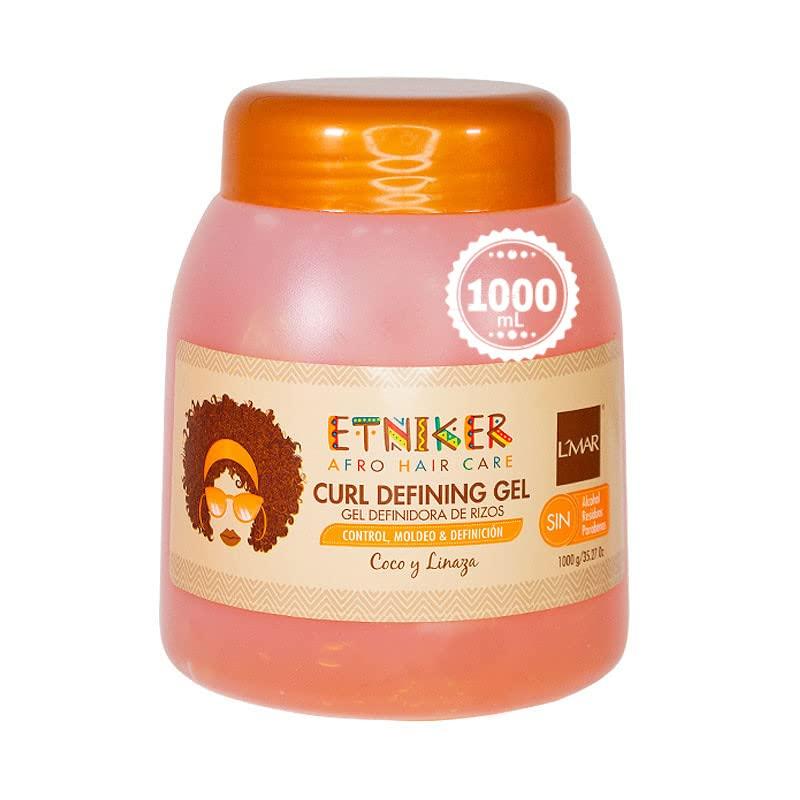 Etniker Etniker Curl Defining Gel Coconut and Flax L\'mar | Lmar Gel Definidora de Rizos de Coco y Linaza 33.8oz - 1000ml (Litro)