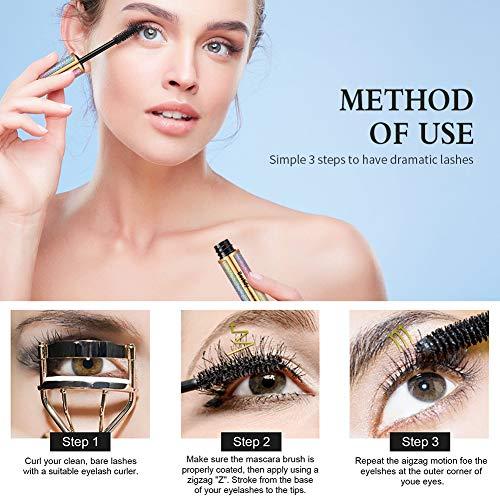 Bestidy Bestidy 4D Silk Fiber Lash Mascara,Natural Waterproof Smudge-proof Mascara,Thickening Lengthening Mascara No Clumping, No Smudging Lasting All Day