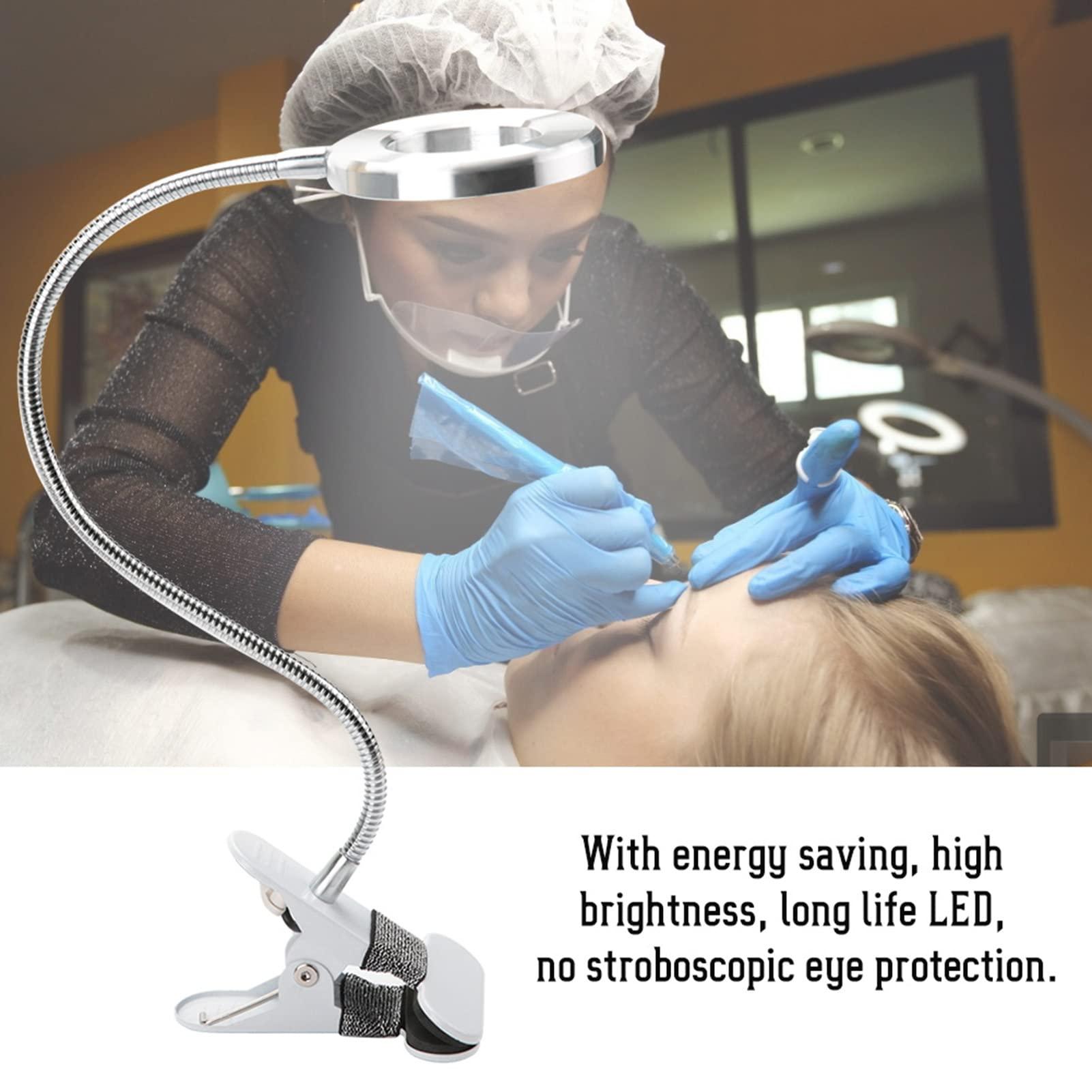 NSXAYIWE NSXAYIWE Lash Light, Portable Tattoo Eyebrow Tattoo Light Beauty Eyelash Lamp Desktop Led Lights with Clip USB Nail Art Cosmetic Tools for Salon