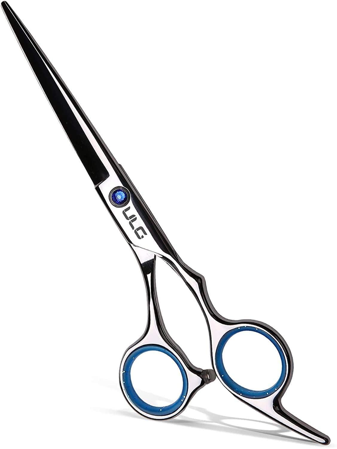 ULG Hair Cutting Scissors, ULG Professional Hair Scissors 6.5 inch Right-Hand Razor Edge Barber Scissors Salon Hair Cutting Shears Made of Japanese Stainless Steel, Hand Sharpened