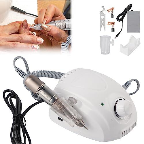 BROLEO BROLEO Nail File Machine, Nail Drill Ergonomic Handle 35000RPM Controllable for Home for Nail Salon (US Plug 110V)