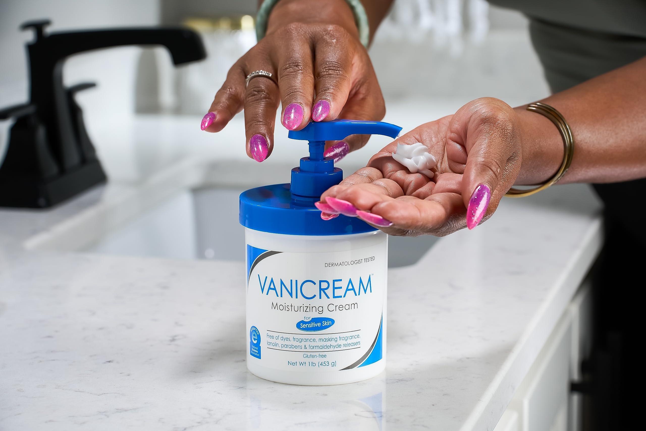 Vanicream Vanicream Moisturizing Skin Cream with Pump Dispenser - 16 fl oz (1 lb) - Moisturizer Formulated Without Common Irritants for Those with Sensitive Skin