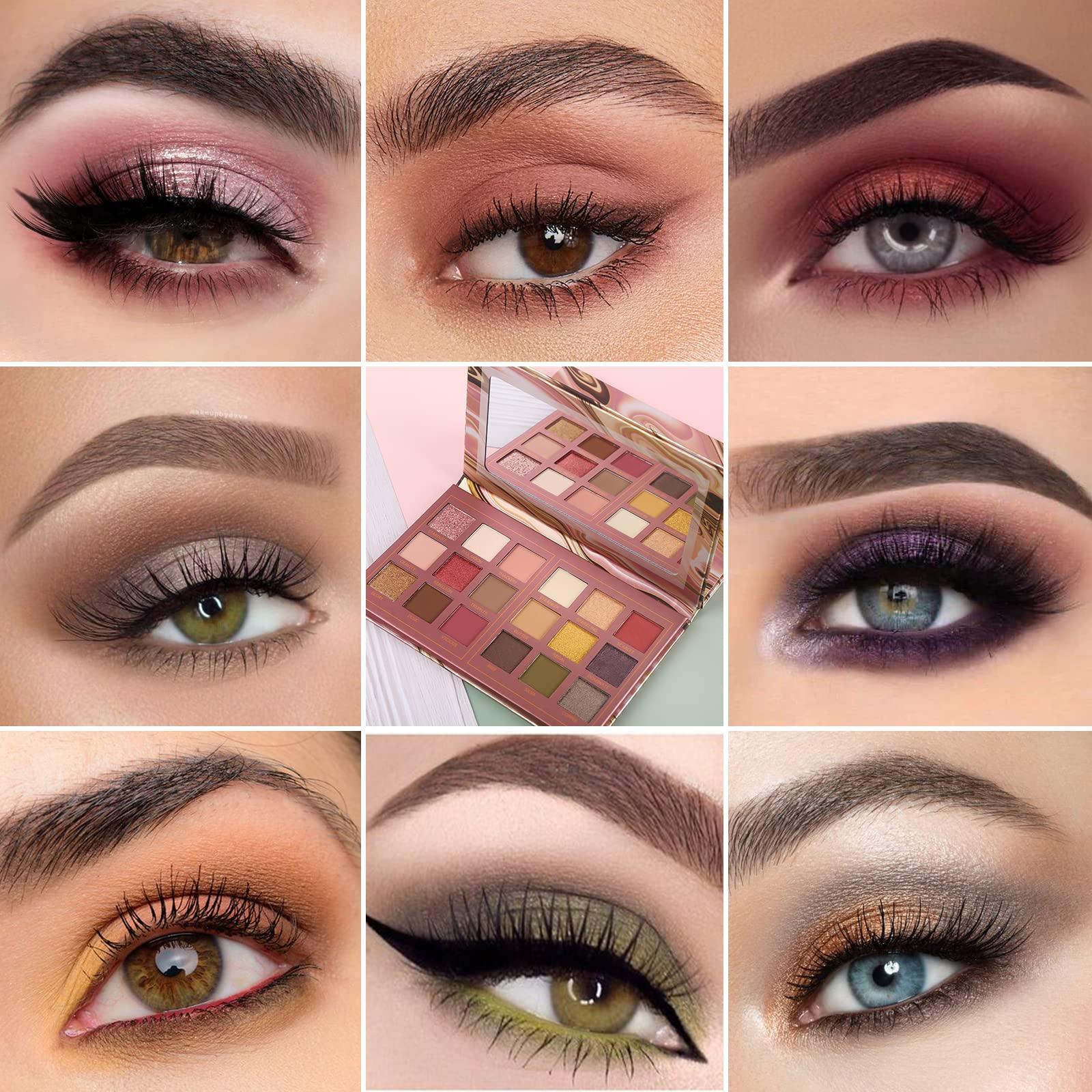 Prism Makeup Prism Makeup 40 Colors Neutral and Smokey Palette with 18 Colors Rosy Nudes Light Smokey Eyeshadow Set