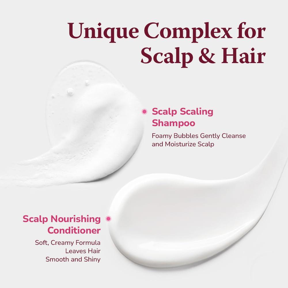 HIMALAYA PINKSALT HIMALAYA PINKSALT Shampoo and Conditioner Set - Clarifying and Nourishing Hair Care Set for Itchy Scalp and Dry Hair - Apple Cider Vinegar, Natural Oil, Silicone-Free, Sulfate Free (21.1 oz x2)