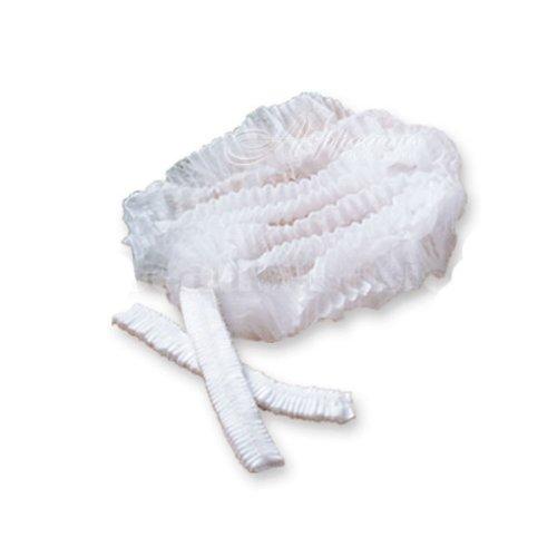 APPEARUS Disposable Bouffant Caps - APPEARUS Disposable Hair Cover Caps for Spa and Salon (White) (100 Count)