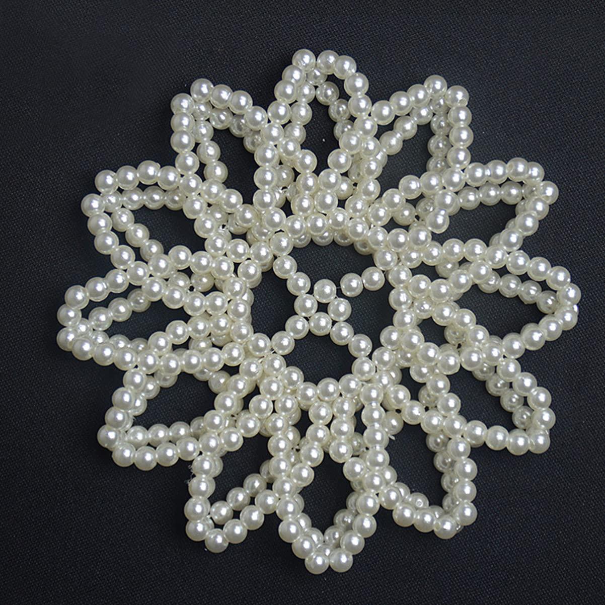 Beaupretty Beaupretty Hair Snood, Pearl Design Hairnet for Dance Performance, White, 1 Count