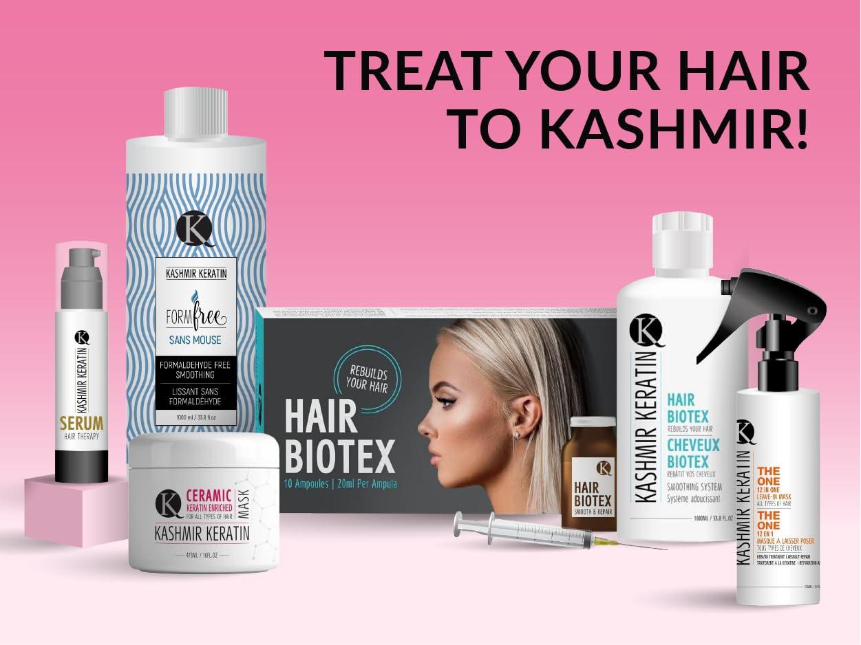 Belle of Hope kashmir keratin THE ONE Leave In Conditioner 12 in 1 Hair Treatment, for Damaged Hair Repair | Volumize & Condition | Sulfate-Free Spray Conditioner | For all types of Hair 3.38 Fl.Oz.