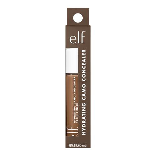 e.l.f. e.l.f. Hydrating Camo Concealer, Covers Blemishes & Under-Eye Circles, Full-Coverage & Delivers A Satin Finish, Vegan & Cruelty-Free, Rich Chocolate