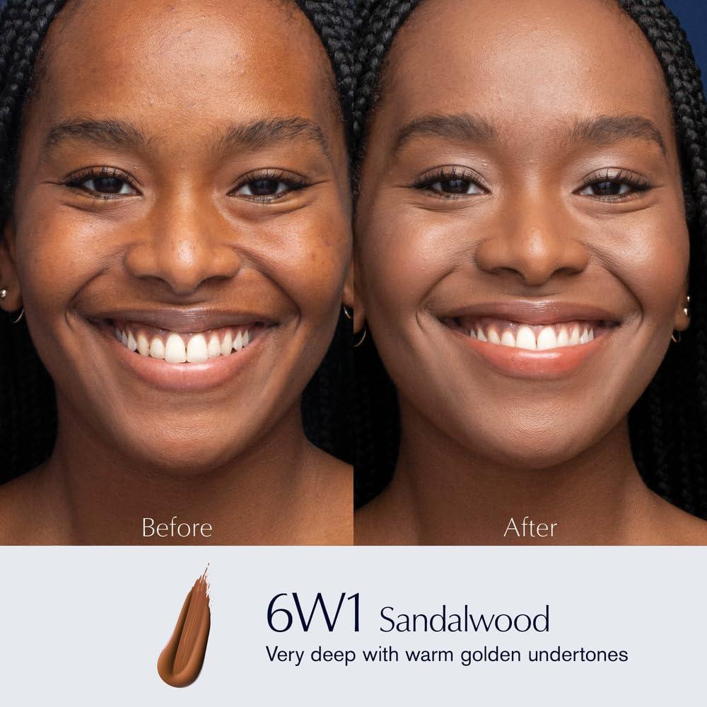 Este Lauder Este Lauder Double Wear Stay-in-Place 24-Hour Long-Wear Matte Foundation Makeup, 1 Fl Oz, 6W1 Sandalwood