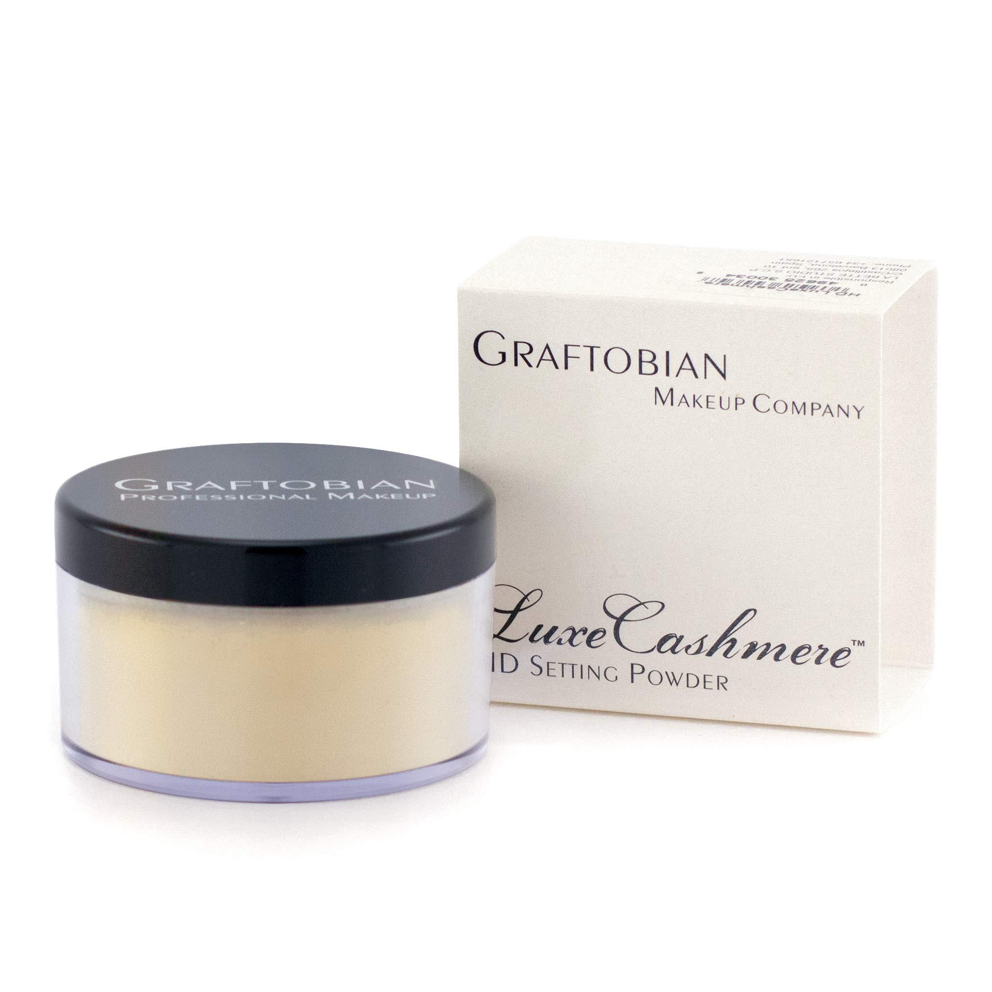 Graftobian Graftobian HD LuceCashmere Setting Powder (0.7 oz) - No FlashBack, Matte, Silky Smooth Finish (Banana Cream Pie, .7 oz)