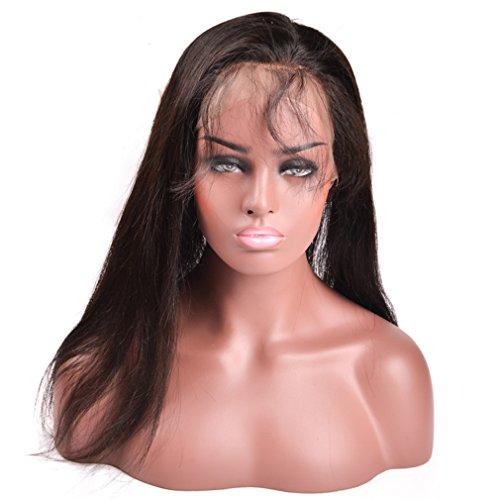 YanT Hair YanT HAIR 360 Lace Frontal With Bundle 8A+ Grade Peruvian Virgin Hair Straight 14 16Inches with 1 Piece 12 Inches 360 Lace Frontal Closure Ear to Ear 22 * 4 * 2 Free Part Natural Color Pack of 3