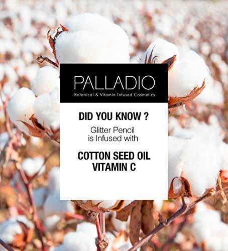 Palladio Palladio Glitter Eyeliner Pencil, Longlasting Creamy Cosmetic Pencil, Shimmer Eye Liner, Buttery Smooth Tip, Professional Makeup Glittery Pencil, Sharpenable, Sky Sparkle