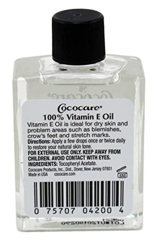 COCOCARE Cococare 100% Vitamin E Oil 28000 I.U. 1 Ounce (Pack of 6)