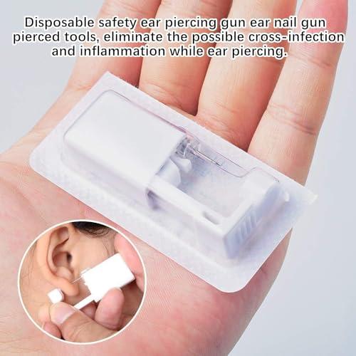 Lyuxzad Lyuxzad Nose Piercing Gun - 2 Pack Self Nose Piercing Kit Unit Disposable Nose Piercing Gun with Nose Stud Piercing Kit Tool for Cartilage Tragus Helix Piercing Gun Piercing Jewelry (Glossy)