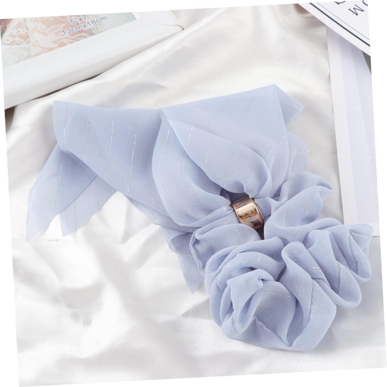 Beatifufu Beatifufu Ponytail Holder Hair Ribbons Hair Ties Long Hair Ring Cloth Hair Tie Hair Rope Girl Hair Tie Blue