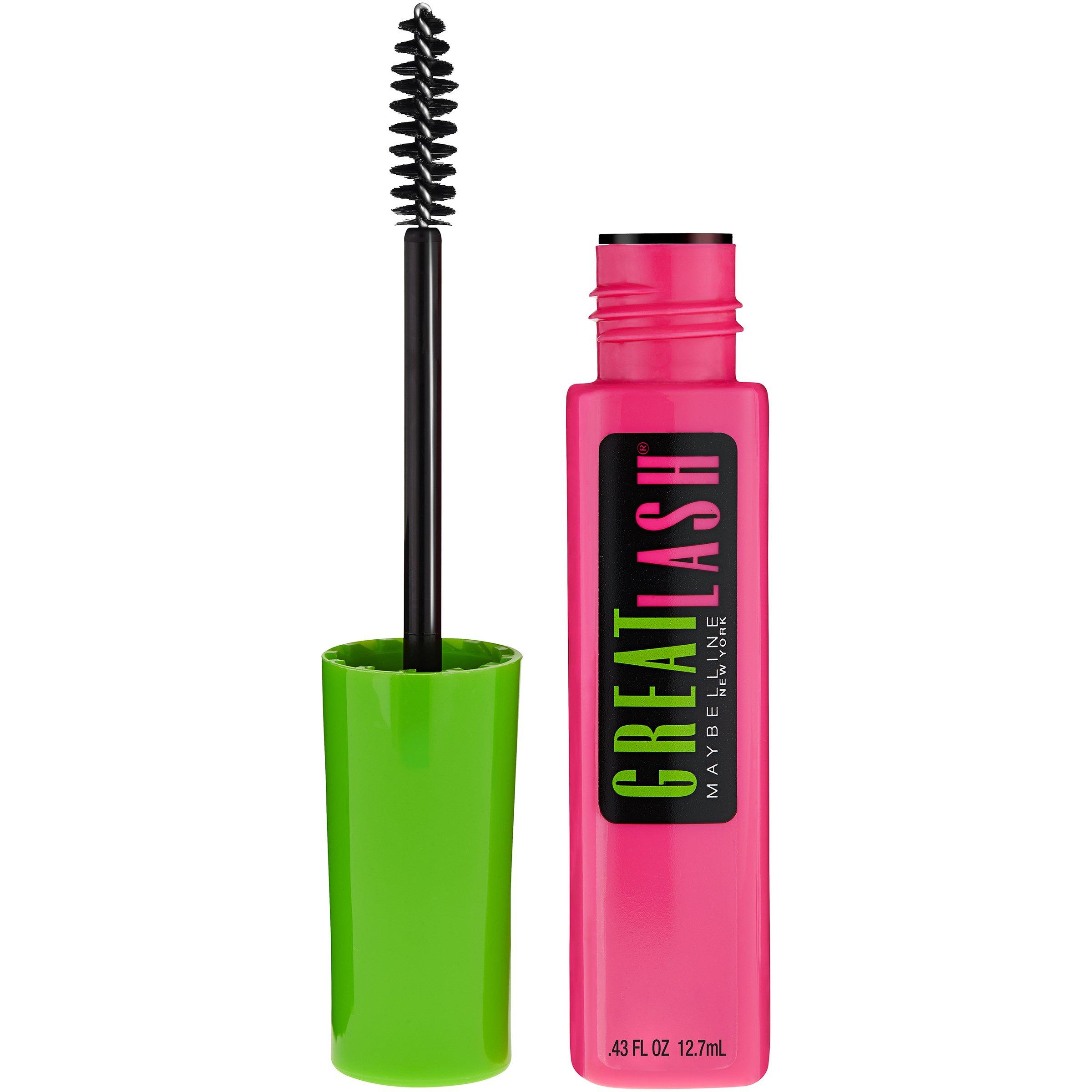 Maybelline New York Maybelline New York Makeup Great Lash Washable Mascara, Dark Brown Volumizing Mascara, 0.43 fl oz