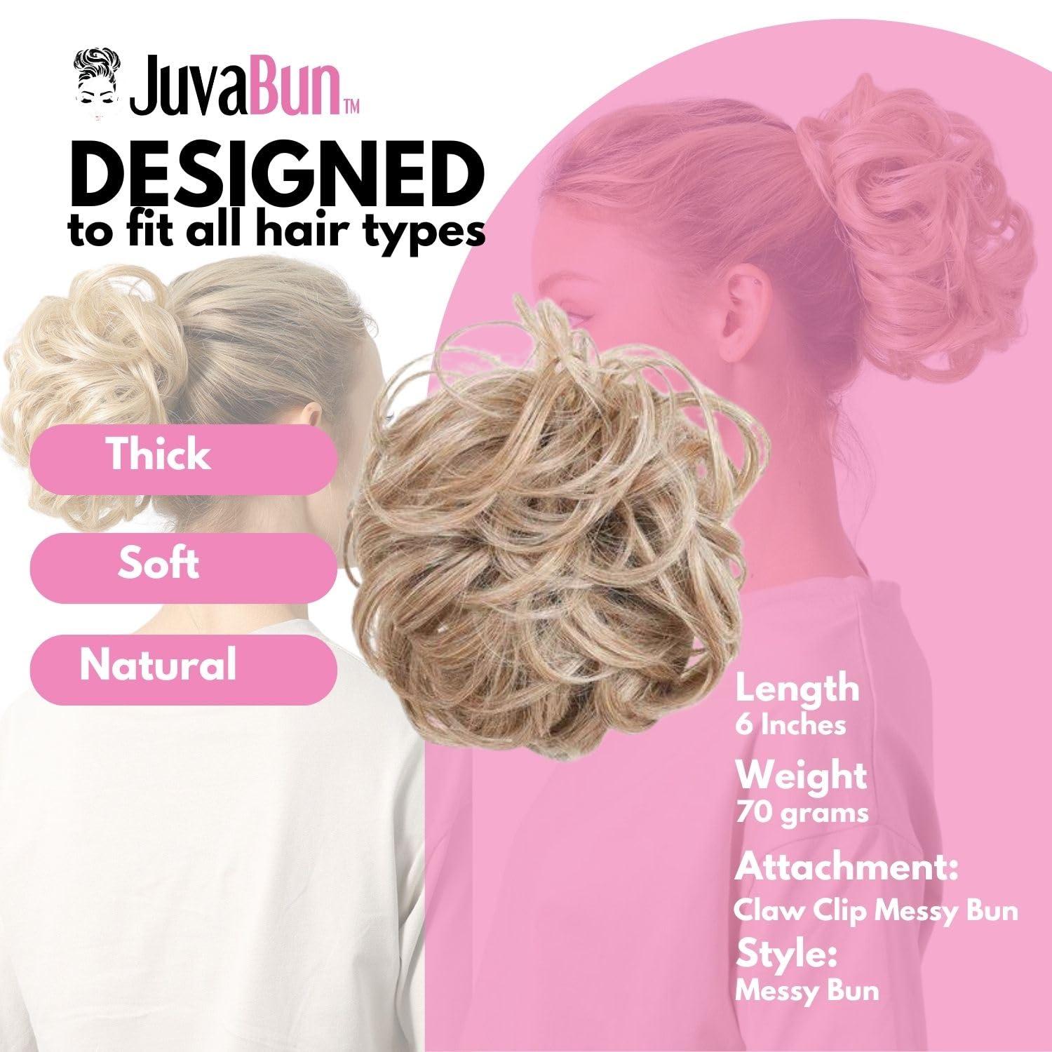 Juvabun Juvabun Claw Clip Messy bun-Light Blonde|Hair Pieces for Women Wavy Curly Hair Bun Clip in Claw Chignon Hair Buns Hair Piece Hair bun extension Everyday Wear Synthetic Hair Bun Scrunchie-Light Blonde