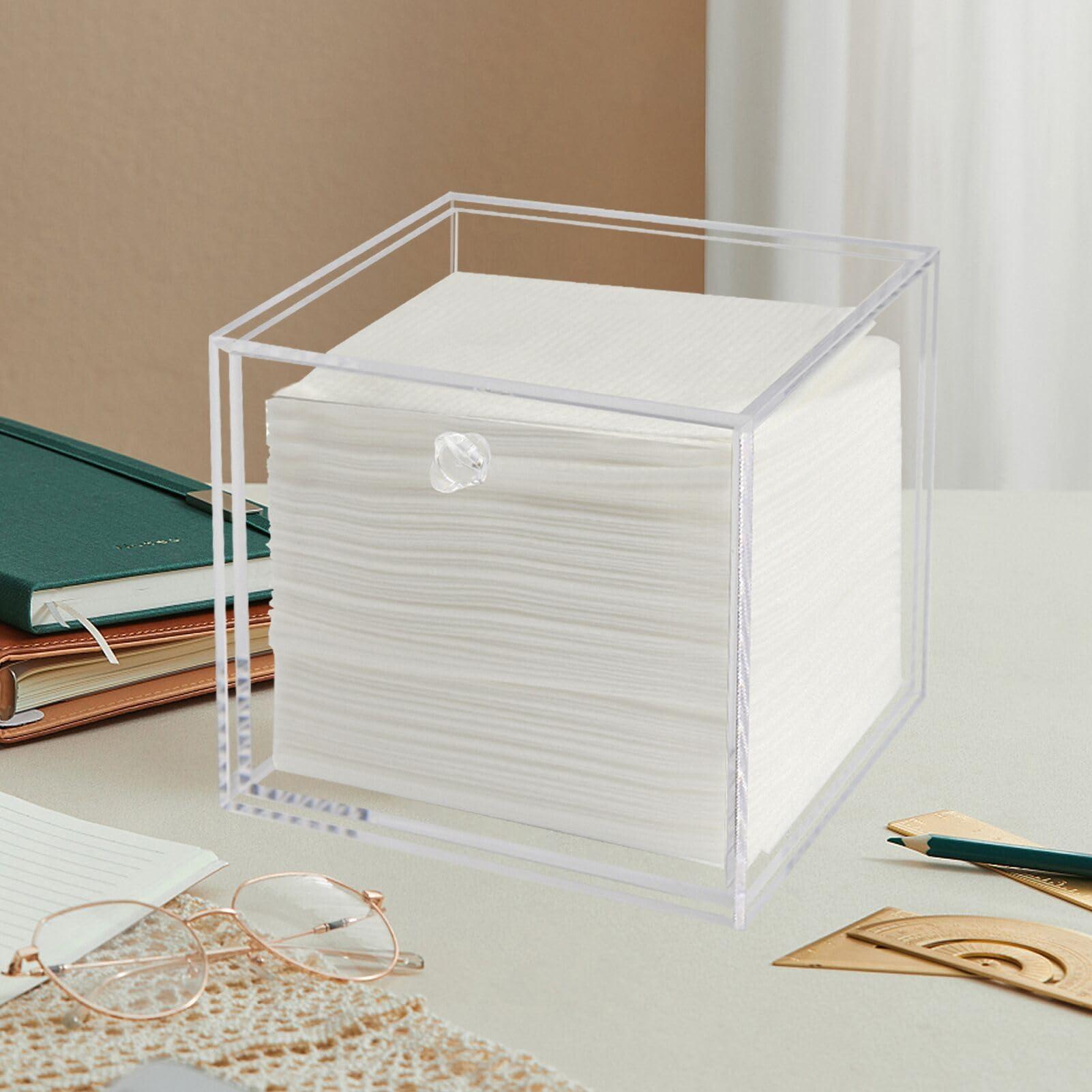 Weiai Weiai Face Towel Holder Compatible with XL, Disposable Face Towel Container Box, Clear