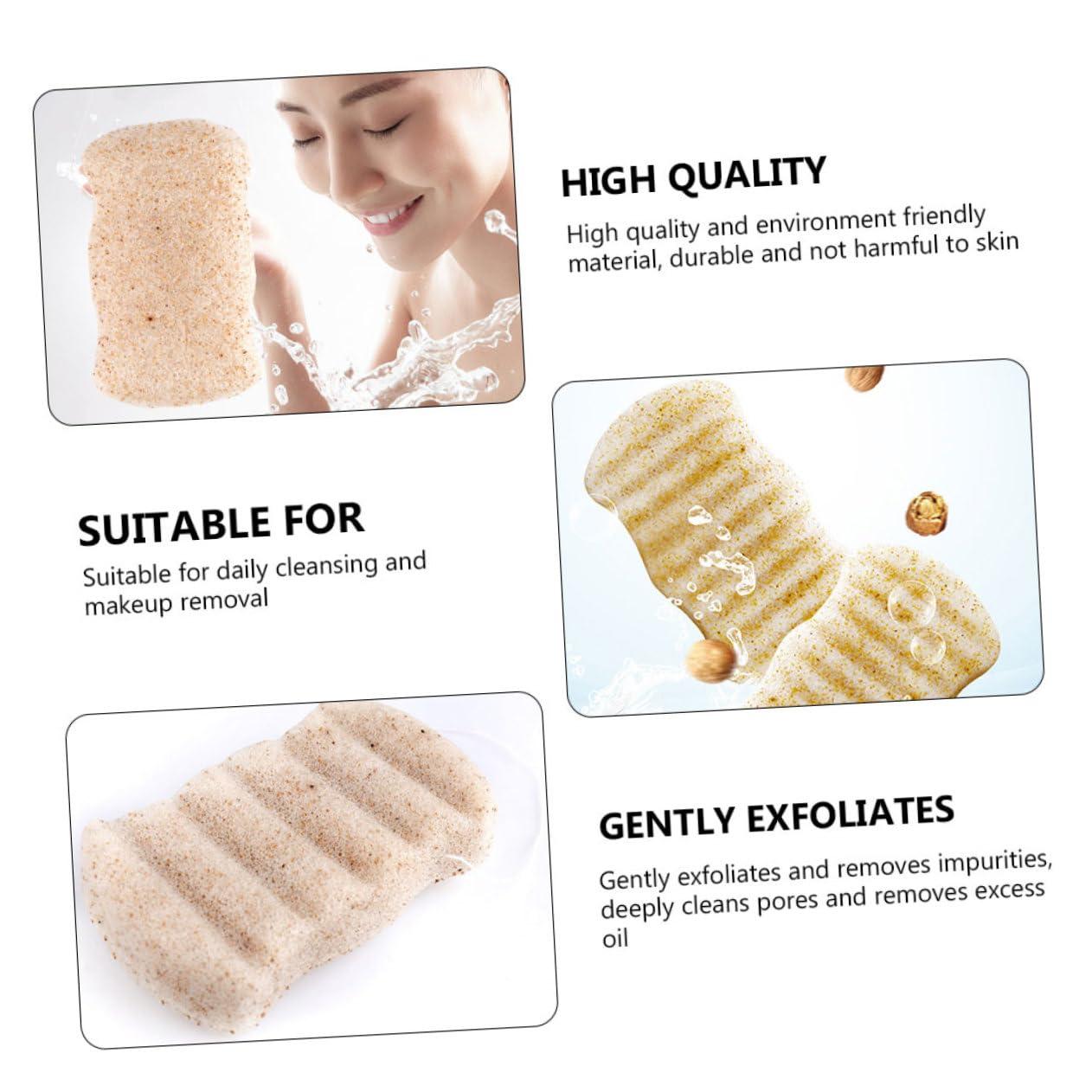 Beavorty Beavorty 1pc Bath Cotton Cleaning Sponges Powder Puffs Facial Sponges Facial Tools Bath Sponge Duster Seep Damp Skin Care Tools Face Wash Cosmetics Pads Facial Cleaning Sponge Gum