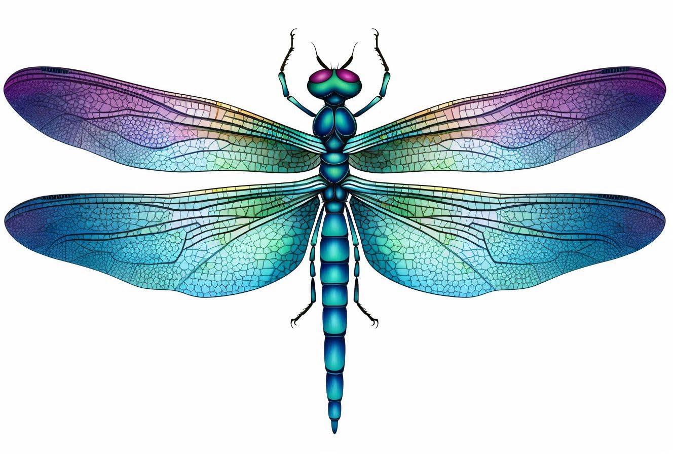 Dopetattoo Dopetattoo 6 Sheets Temporary Tattoo Dragonfly Tattoo Fake Tattoos Neck Arm Chest for Women Men Adults