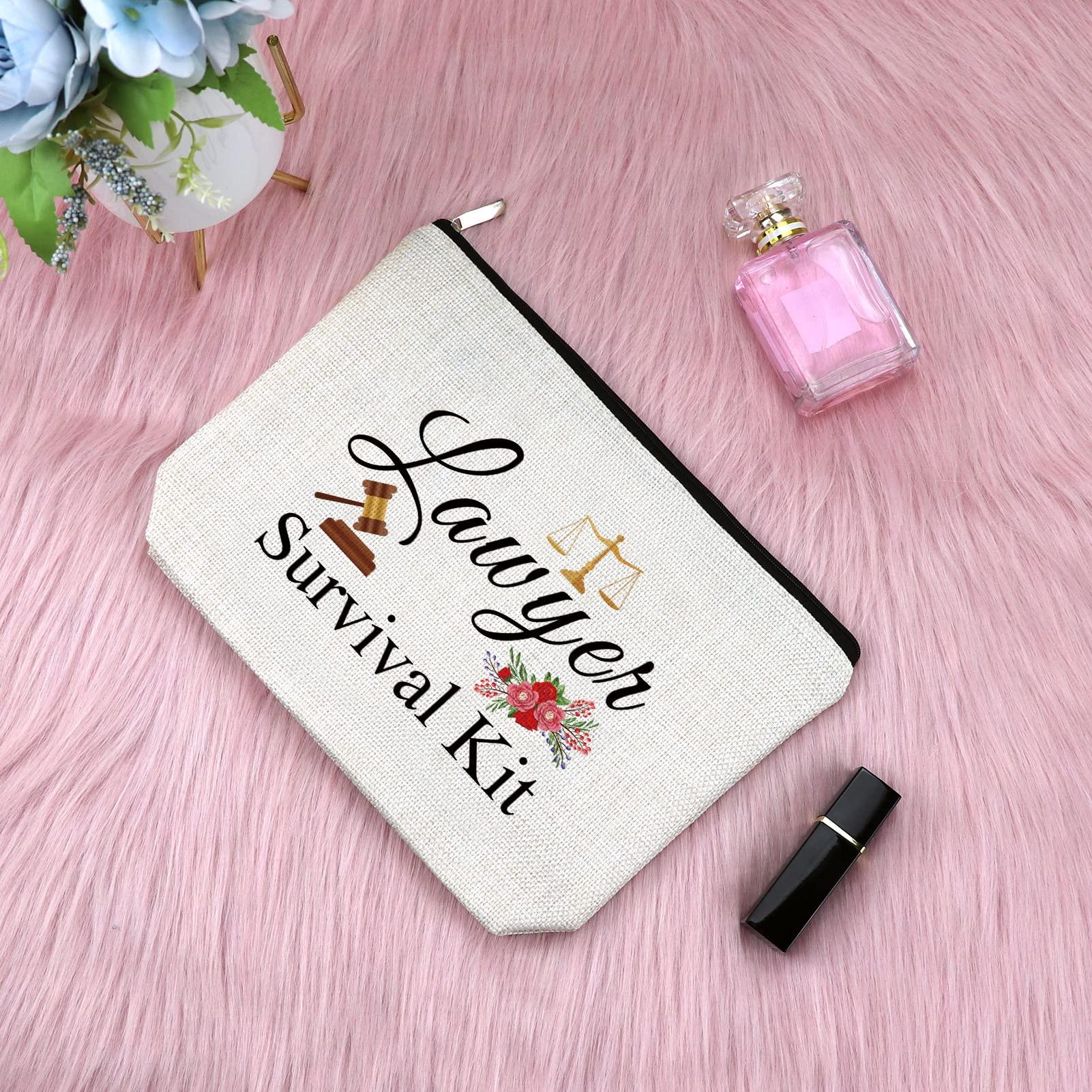 Sfodiary Lawyers Appreciation Gift Makeup Bag Thank You Gift for Women Attorney Future Lawyer Gift Lawyer Student Graduation Gift Law School Gift Birthday Retirement Christmas Gift Travel Cosmetic Pouch
