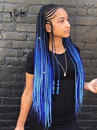 Blue on sale hair piece