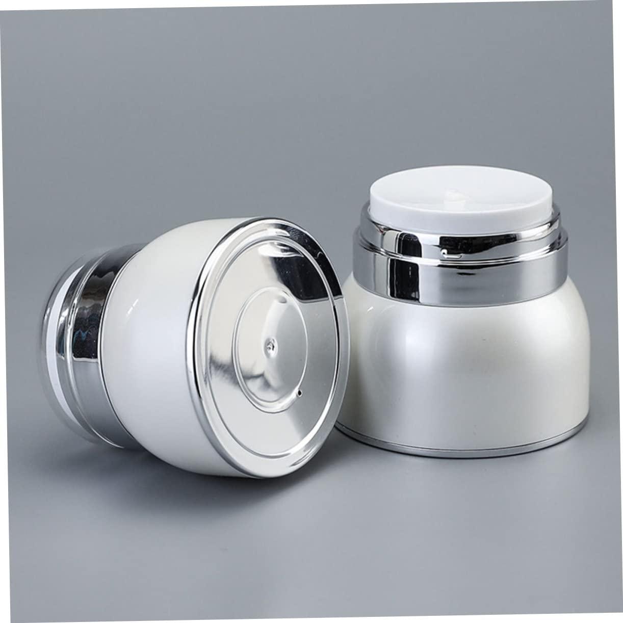 Healeved Healeved 6pcs Acrylic Cream Jar Cosmetic Dispenser Cosmetic Jar Containers Makeup Pump Jar Cosmetic Pump Jar Cream Jars with Lids Lip Balm Containers Creams Container Storage Jar