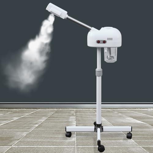 HIYTCU HIYTCU Ozone Facial Steamer with Hot Mist Function, Can Use at Home and Beauty Salon, Extract Blackheads, Rejuvenate and Humidifier Hydrate Your Face Skin for Youthful Complexion, Adjustable Height