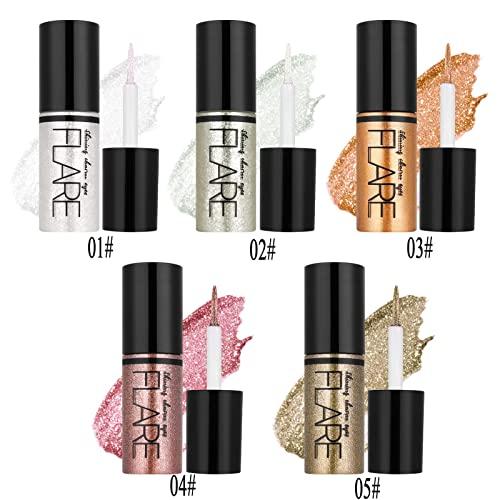 Lucoss Lucoss Glitter Liquid Eyeliner Eye Shadow Makeup Kit Long Lasting Waterproof Sparkling Eyeshadow Metallic Eyeliner Liquid Eye Glitter Makeup
