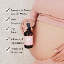 Irene Organics Belly Bundle by Irene Organics - Organic Belly Butter and Oil for Pregnancy Stretch Mark Prevention and Treatment - Award Winning Skincare For Pregnancy and Postpartum - Mother\'s Day Gift Set (Large)