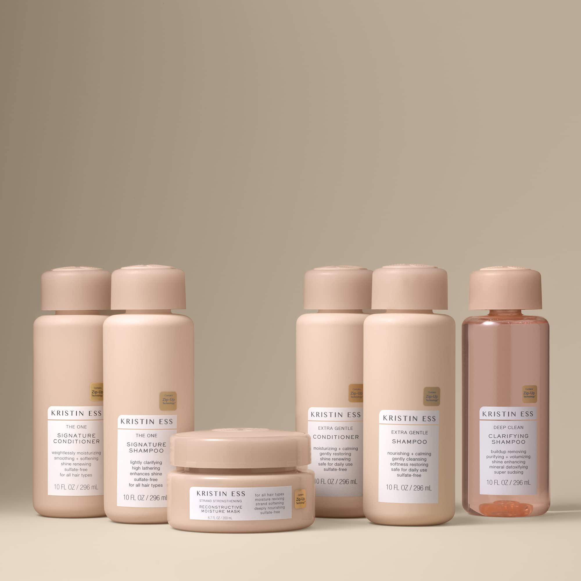 Kristin Ess Kristin Ess Hydrating Shampoo + Conditioner Set with Deep Conditioner Hair Mask - Moisture, Softness, Shine - Avocado, Castor, Coconut Oils - 33.8 fl oz