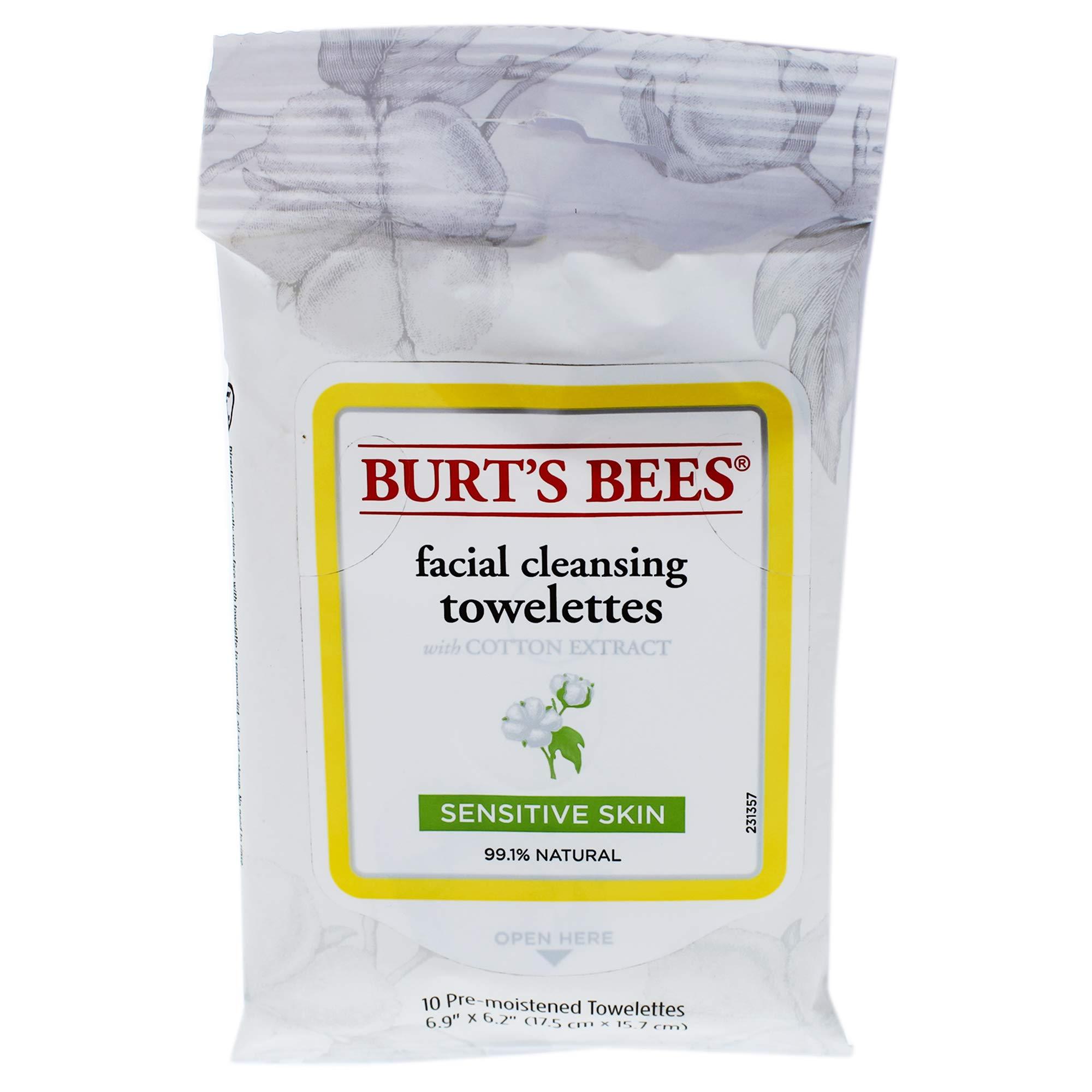 Burt's Bees Burt\'s Bees Burts Bees Facial Cleansing Towelettes Sensitive Towelettes Women 10 Count