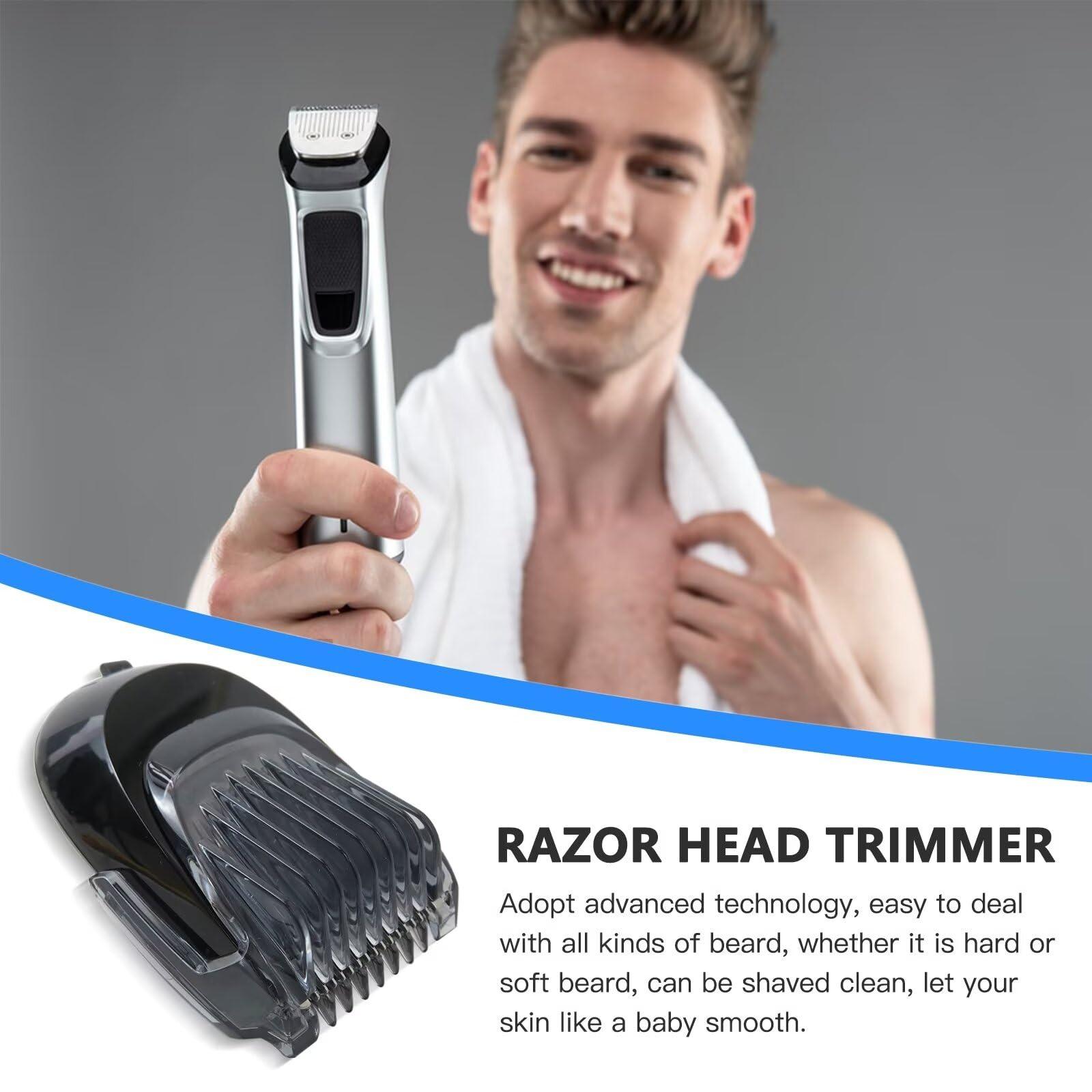 Smaeti Shaver Beard Trimmer Replacement Parts Compatible with Philips Norelco Series 5000 9000 Sensotouch RQ1150 RQ111 RQ32 RQ1250 S9911 Head Smartclick Beard Styler, YS511 Click-On Styler Trimmer Head