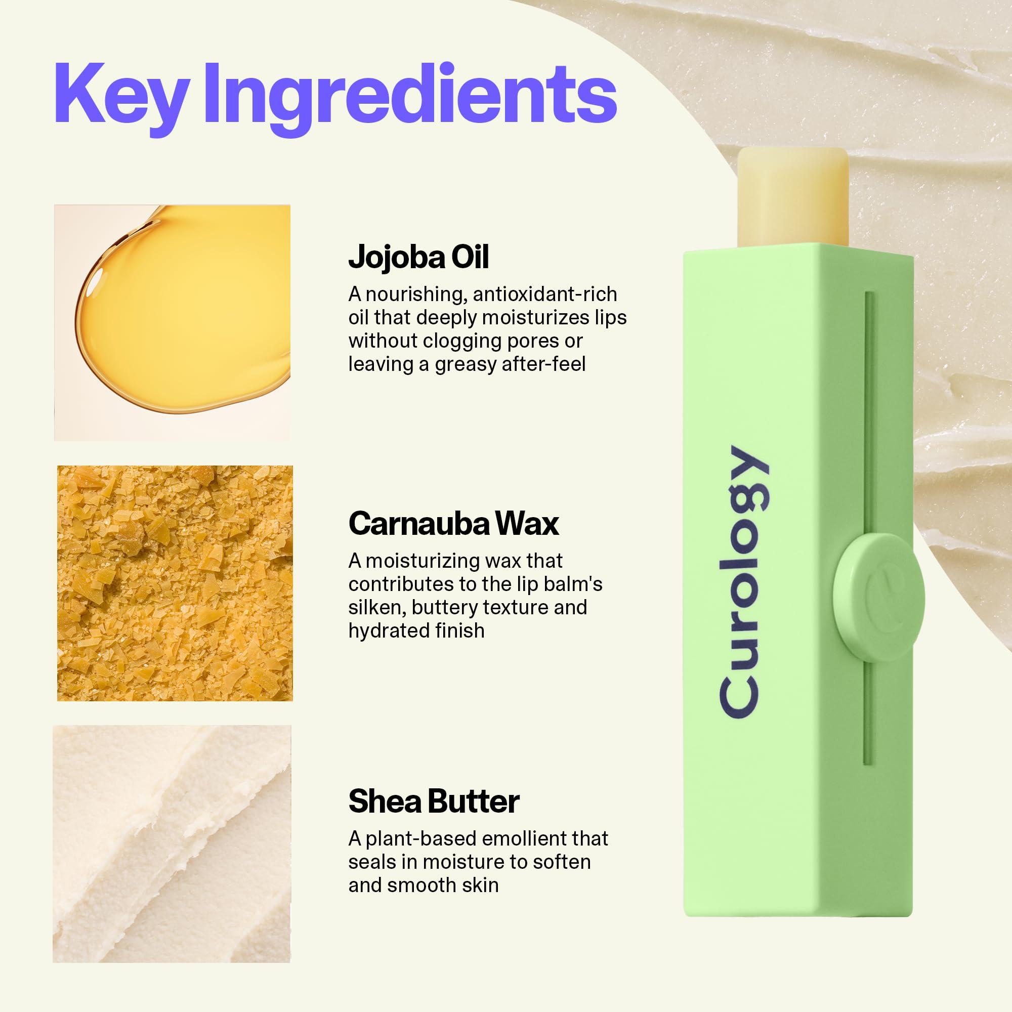 Curology Curology Lip Balm, Nourishing Hydration for Dry Chapped Lips, Shea Butter Softens and Smooths, Subtle Mint