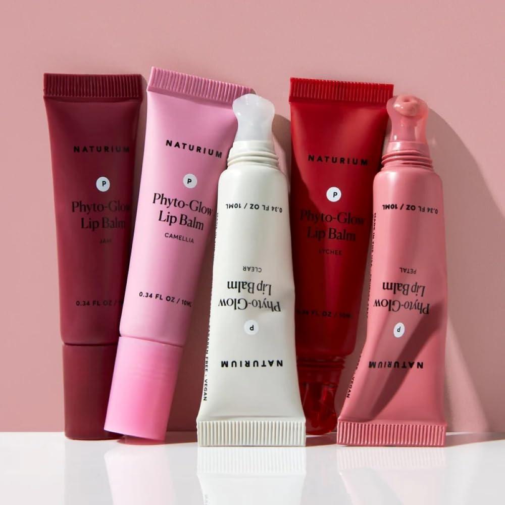 Naturium Naturium Phyto-Glow Lip Balm, Hydrating Lip Care with a Glossy Finish, 0.34 oz (Clear)