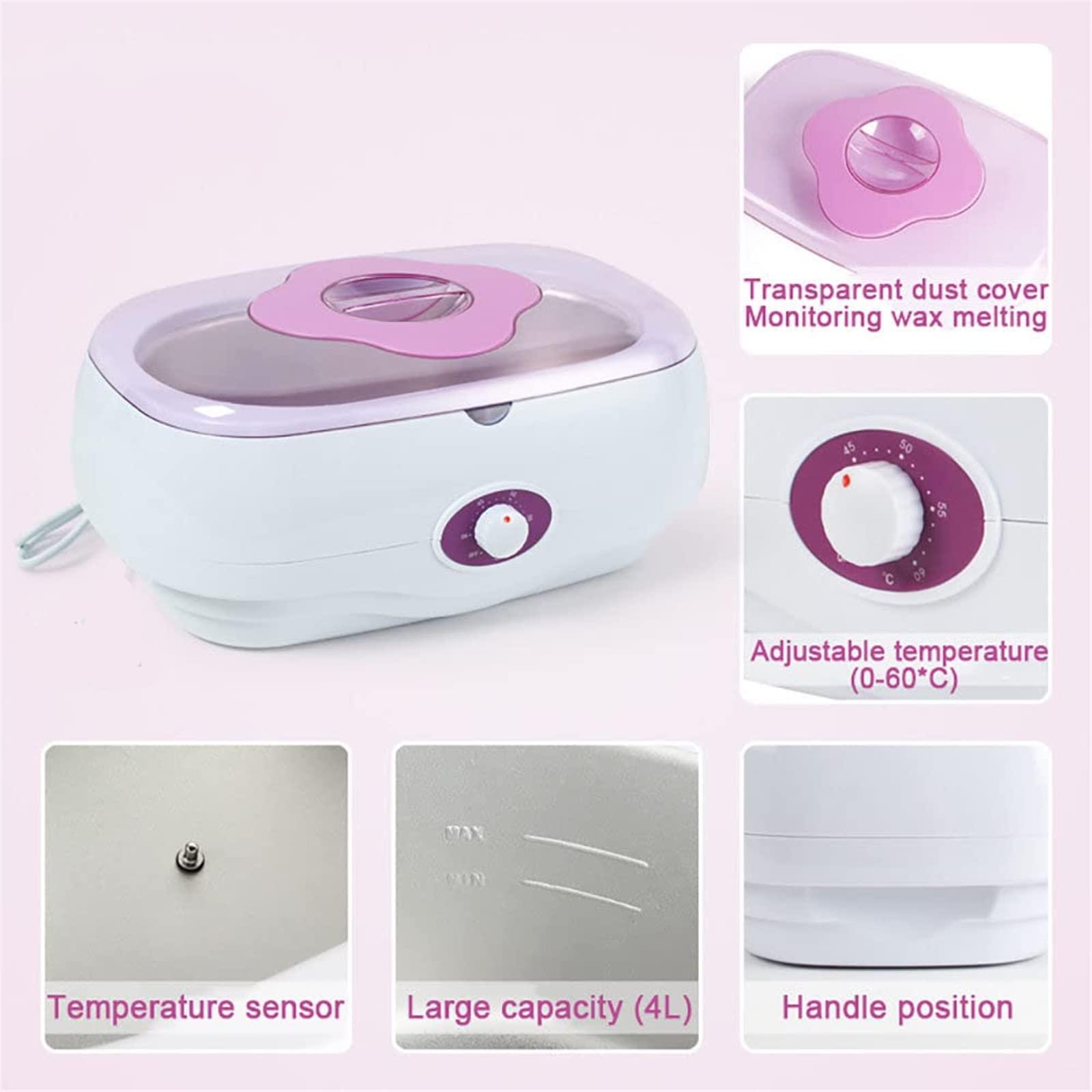 Jrcfnss Jrcfnss Paraffin Wax Machine for Hand Foot, 4L High Capacity Paraffin Wax Warmer Wax Heater, 0-60 C Adjustable Paraffin Bath for Moisturise and Renew The Skin, Home Beauty Salon, Black