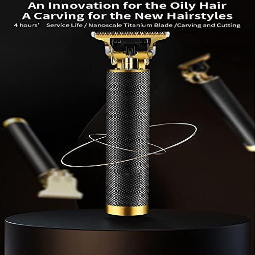 QYY QYY Hair Engraving Pen Shaver, Professional Rechargeable Hair Trimmer Clipper, Stainless Steel Lettering Clipper Styling Tools for Hair/Eyebrows/Beards